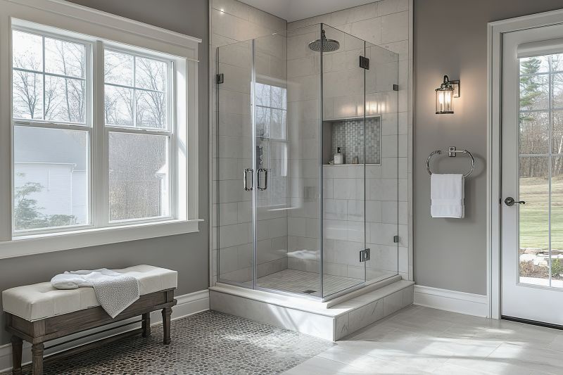 Modern Shower with Glass Enclosure